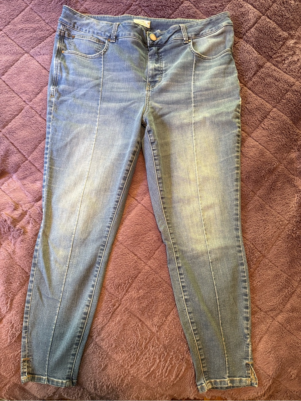 m jeans by Maurice’s Everflex Super Skinny Ankle High Rise Jeans